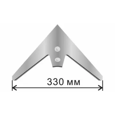 Лапа стрілчаста 330мм. Бор.